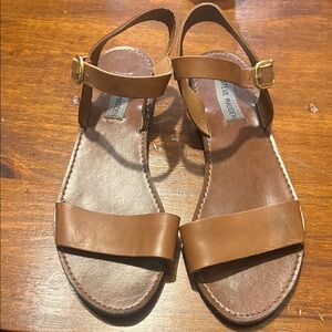 Steve Madden Tan Leather Sandals